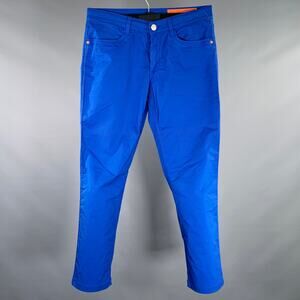 DIRK BIKKEMBERGS Size 32 Blue Cotton Blend 5 Pocket Casual Pants